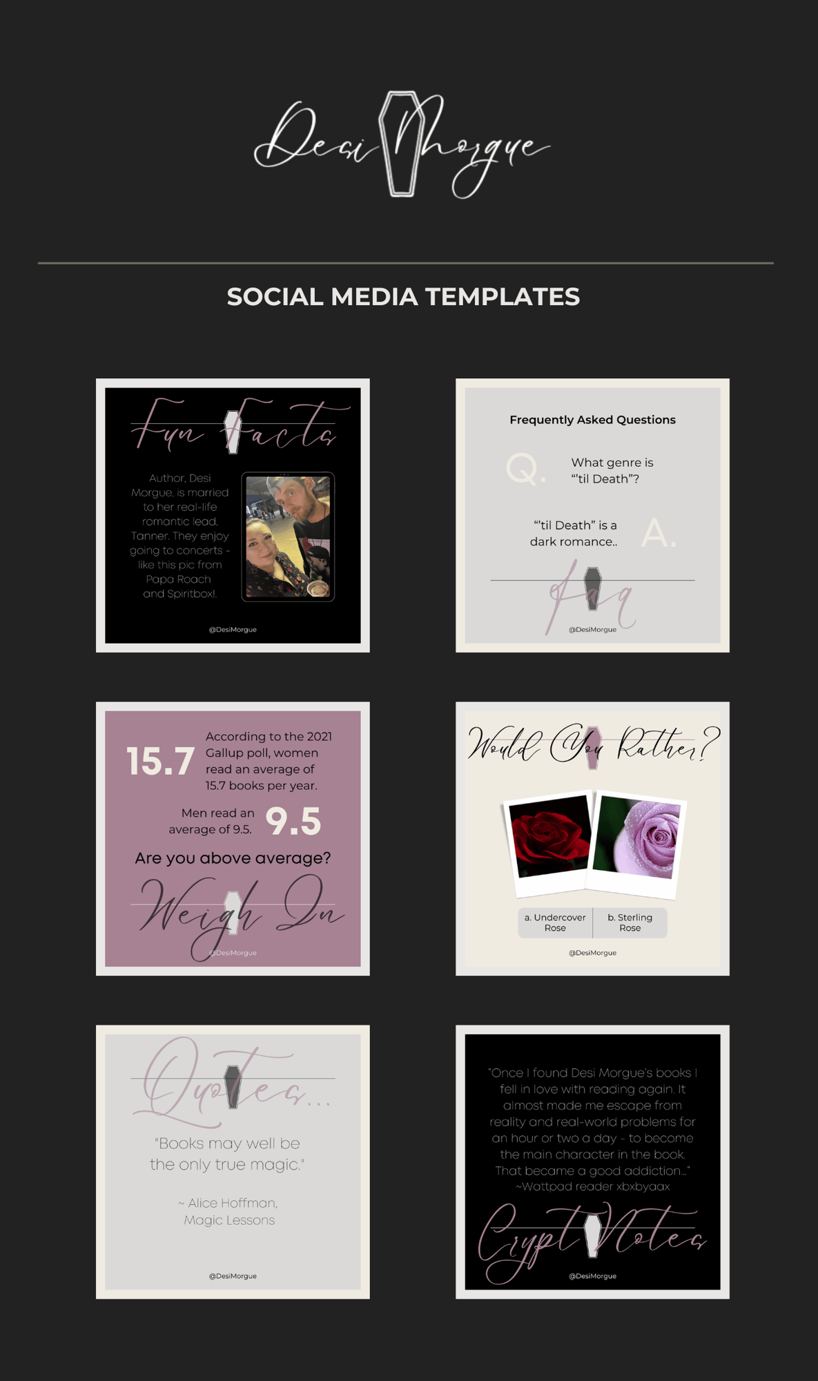 Author Social Media Branding & Design