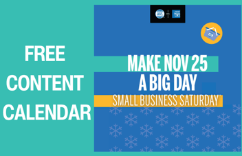 Free Content Calendar for Small Business Saturday from ASOM Marketing